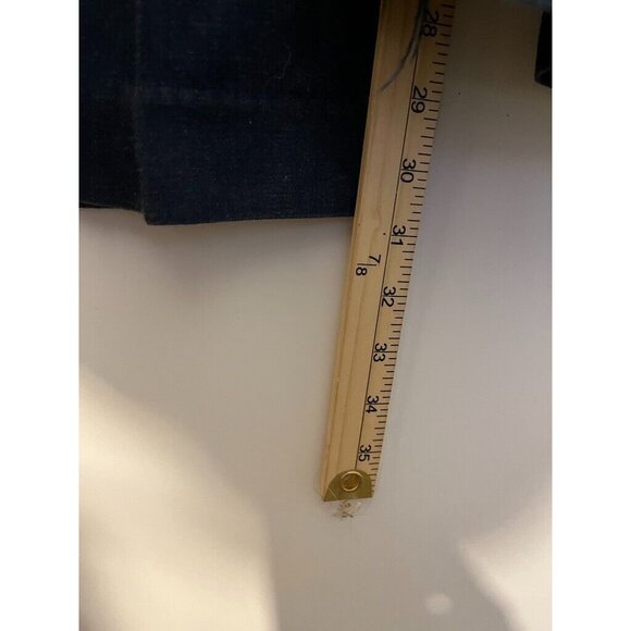 VTG Anastasas Womens 70s Dark Wash Denim Lace Front Bellbottom Flare Jeans 28x31 - Picture 8 of 14